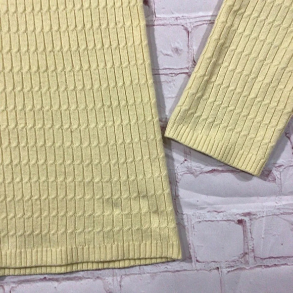 Josephine Chaus Yellow V-Neck Long Sleeve Cardigan - Size Small - Picture 2 of 6